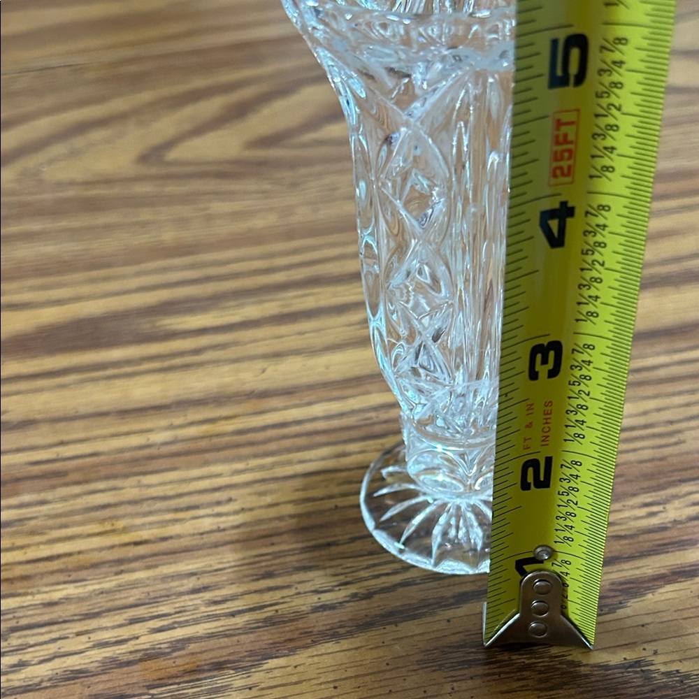 Cut Crystal 5” Bud Vase - Clear Glass